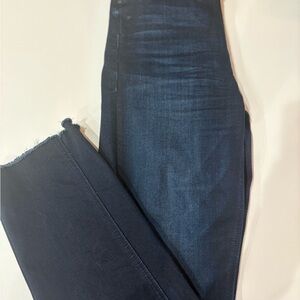 Mother Dark Wash Mid Rise Dazzler Ankle Jeans Size 28